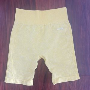 AYBL YELLOW BIKER SHORT. NEVER WORN
